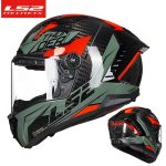 Full Face Motorcycle Helmets ls2 ff805 racing carbon fiber helmet cascos para moto double D-ring motorbike helmet - Image 2