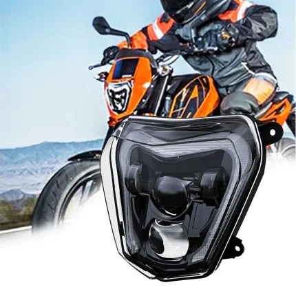Motorcycle Headlight Moto LED Lighs Headlights For K-TM Duke 690 2012-2019,KTM Duke 690R 2013-2019 Enduro Dirt Bike LED Headlamp